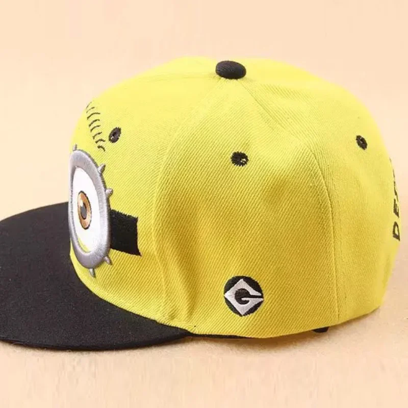 Street Fashion Hats - Minioned ベースボールキャップ 面白い旅行用ヒップホップサンバイザー かわいい帽子 漫画刺繍帽子 キッズギフト