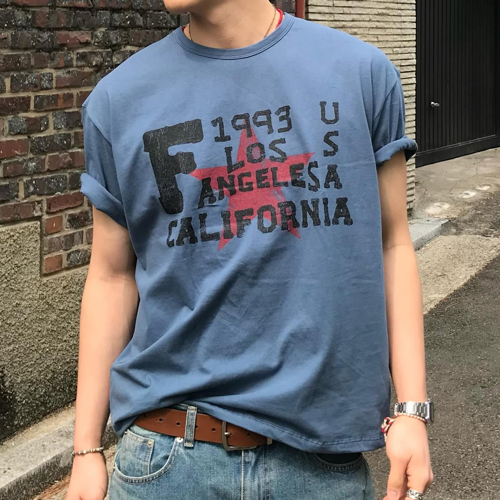 Street Fashion California - カリフォルニアプリントカジュアル新しいメンズとレディース Tシャツユニセックス半袖レトロストリート Y2K カジュアルファッショントップス衣類