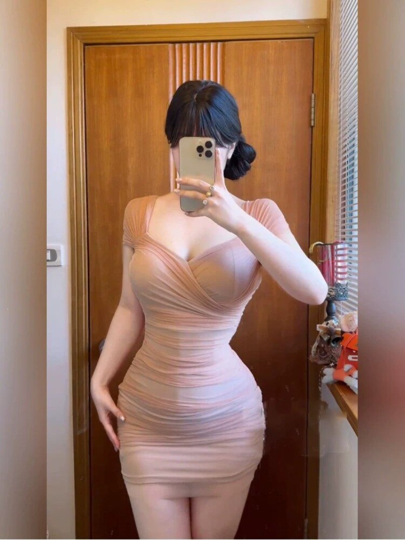Japanese Street Fashion Female - セクシーなメッシュラッフルミニドレス レディースファッション Vネック 半袖 ボディコンドレス 女性用