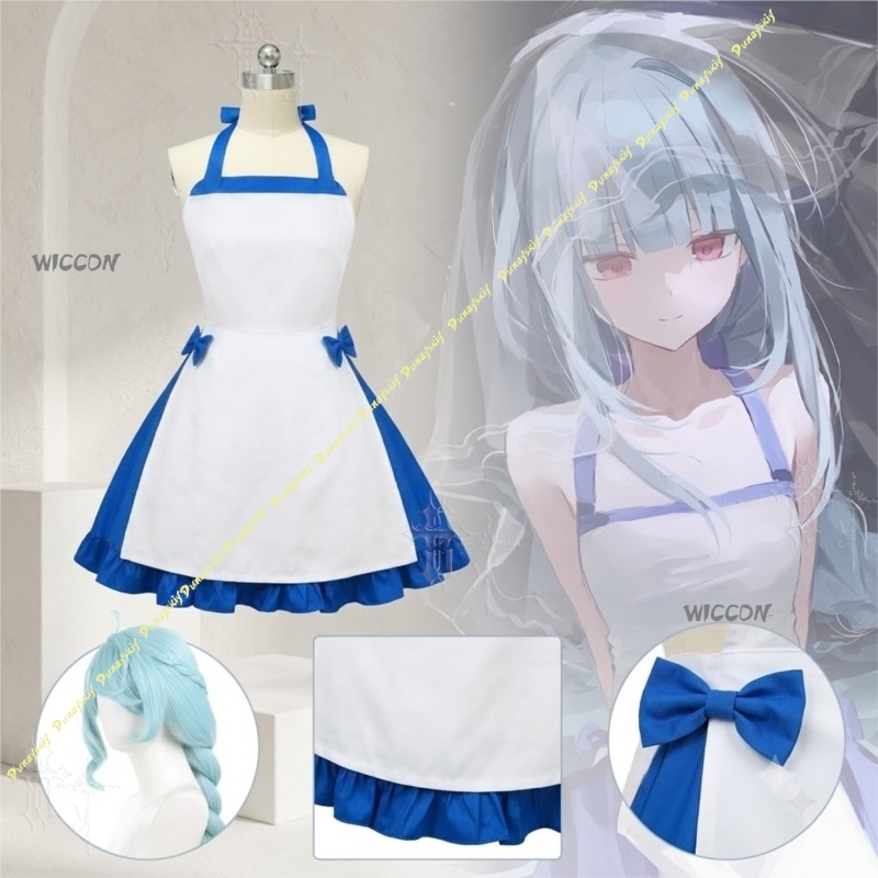 Japanese Street Fashion Female - ブルーキャラクタードレスゼノ夏ハロウィン後フルコスプレ衣装ファッションコスチュームセット女性コスプレイヤーのためのデイリーストリートパーティー