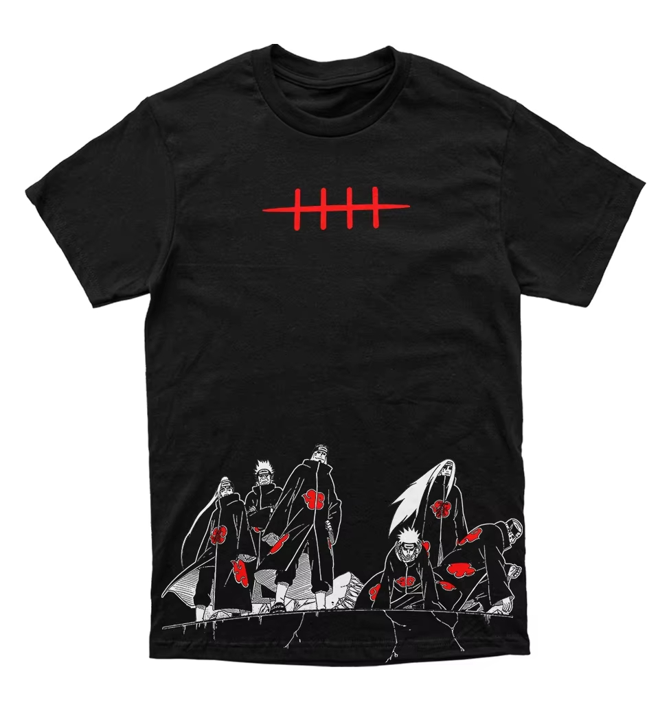 Street Fashion Hats - ナルトペイン暁六道マンガグラフィック Tシャツ男性女性アニメカジュアルコットンストリートファン Tシャツ