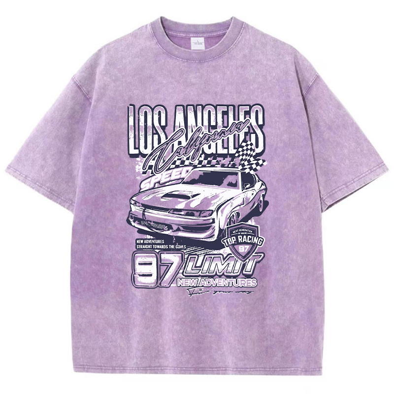 Street Fashion California - 男性と女性のためのcalifornia los angeles Extreme Racing Tシャツ,カジュアルスポーツTシャツ,クールなクルーネックTシャツ,女性のファッション