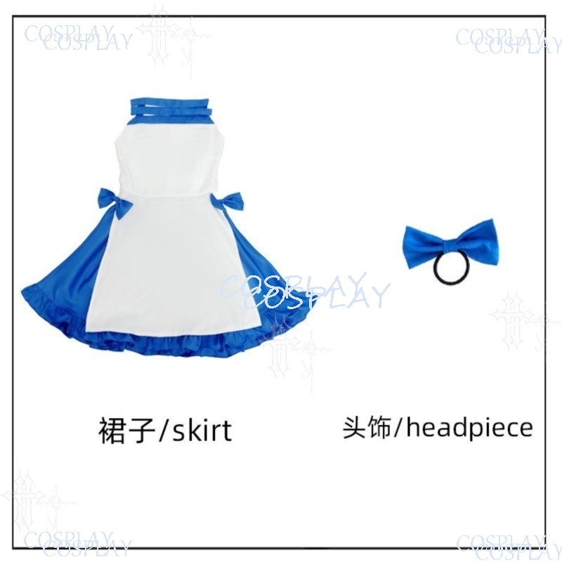 Japanese Street Fashion Female - ブルーハロウィンフルコスプレ衣装ファッションコスチュームキャラクタードレスゼノサマーアフターセット女性コスプレイヤーのためのデイリーストリートパーティー