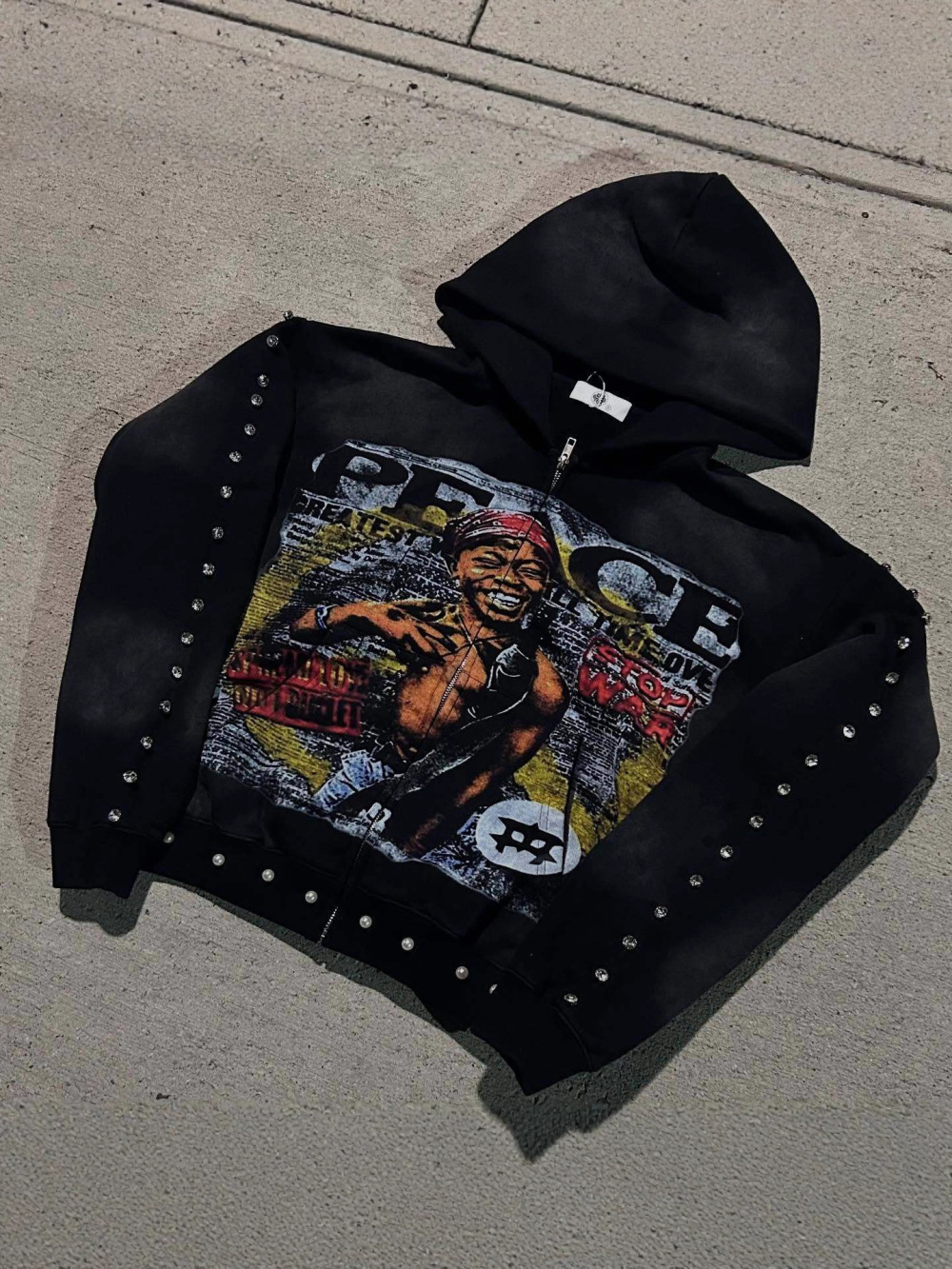 2026年新作アメリカンヒップホップルーズフーディストリート - Street Fashion Zip Up Hoodie のレビューと価格