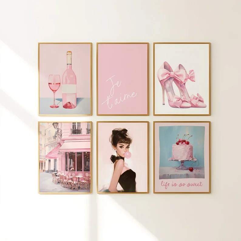パリのストリートビルのキャンバス絵画,ファッションの女の子, - Street Fashion Poster のレビューと価格
