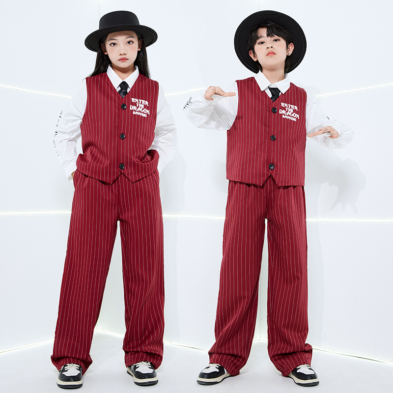 ファッションガールズストライプストリートダンスウェアセットボ - Street Fashion Outfit Girl のレビューと価格