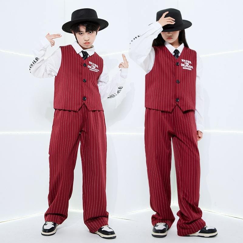 ファッションガールズストライプストリートダンスウェアセットボ - Street Fashion Outfit Girl のレビューと価格