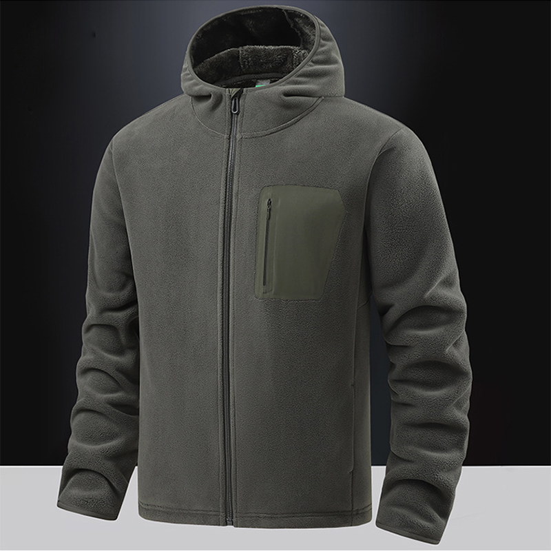 冬のメンズポーラテックフリースジャケットファッション男性ソフ - Windbreak Shell Jacket のレビューと価格