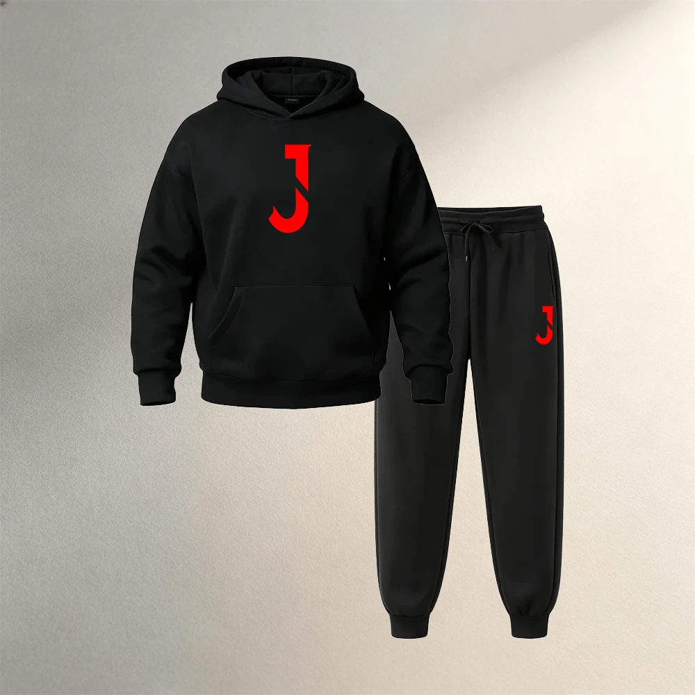 メンズセットアップ 2点セット 秋冬 スポーツカジュアル フ - Street Fashion Men のレビューと価格