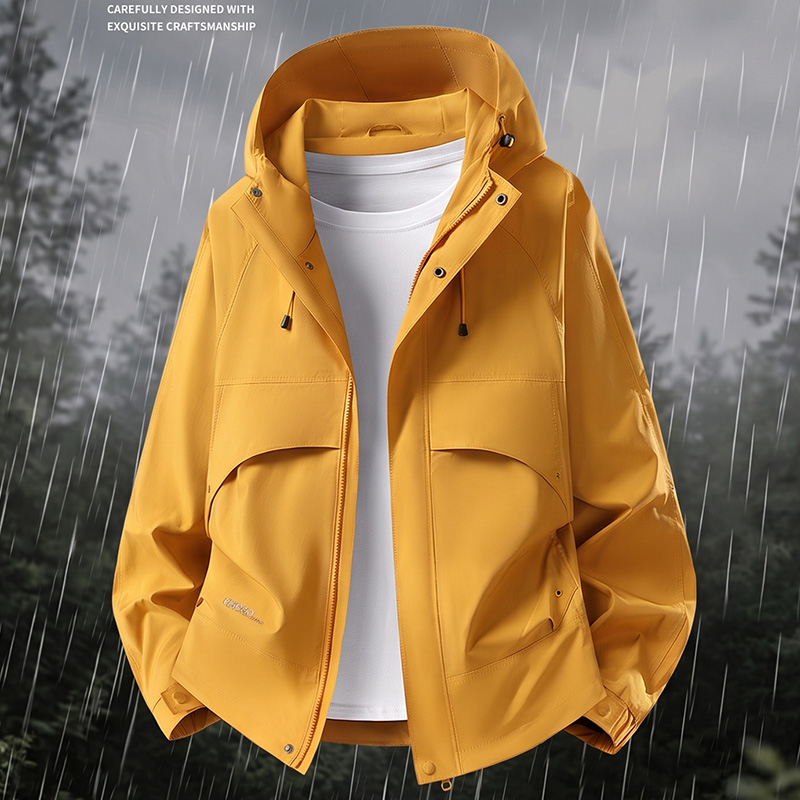 秋冬用メンズ・レディースウィンドブレーカー、無地フード付き防 - Windbreak Shell Jacket のレビューと価格