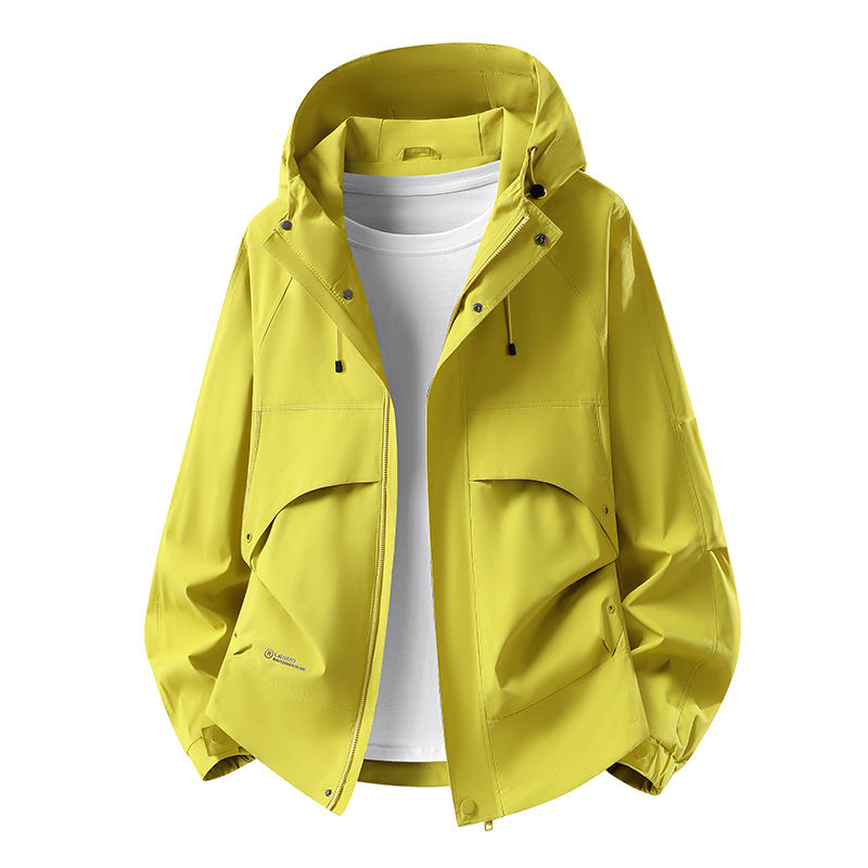 秋冬用メンズ・レディースウィンドブレーカー、無地フード付き防 - Windbreak Shell Jacket のレビューと価格