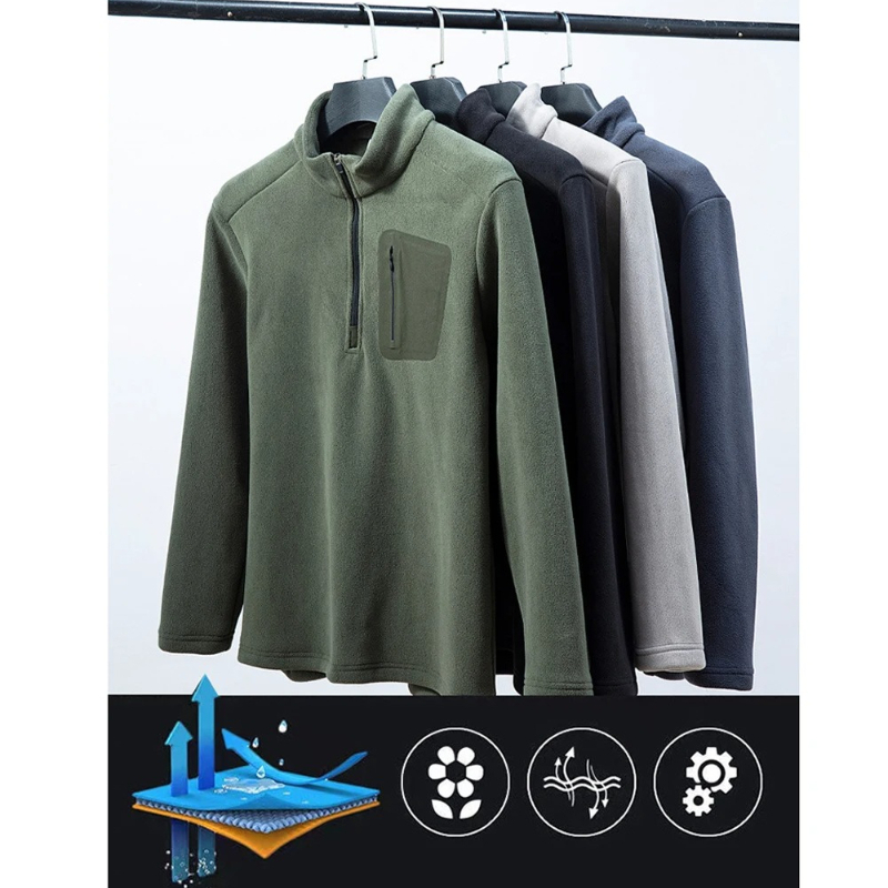 秋冬メンズポラテックフリースジャケット、男性用スポーツベルベ - Windbreak Shell Jacket のレビューと価格