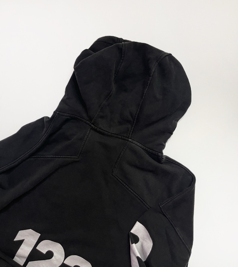 RRR-123 刺繍ロゴ ダブルジップアップ パーカー ハイ - Street Fashion Zip Up Hoodie のレビューと価格