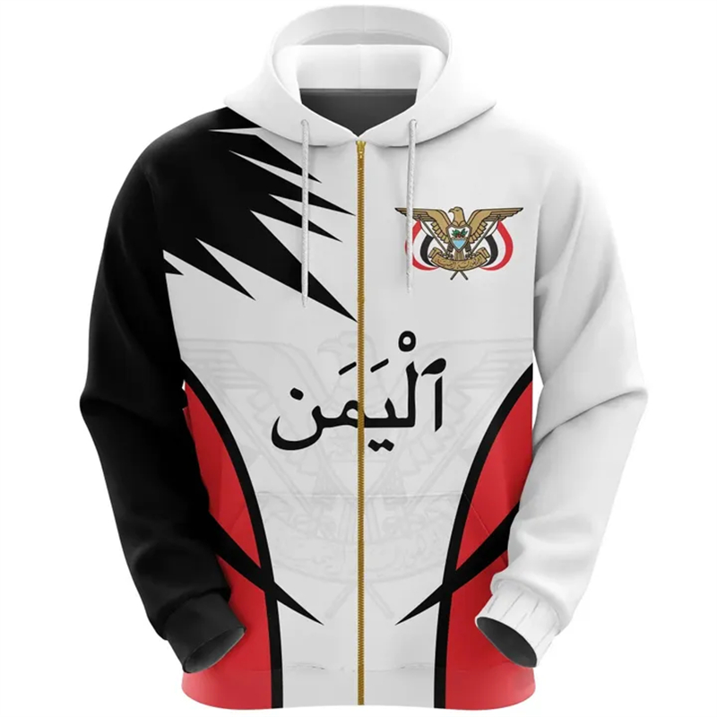 メンズ長袖フード付きスウェットシャツ,特大,y2kエンブレム - Street Fashion Zip Up Hoodie のレビューと価格