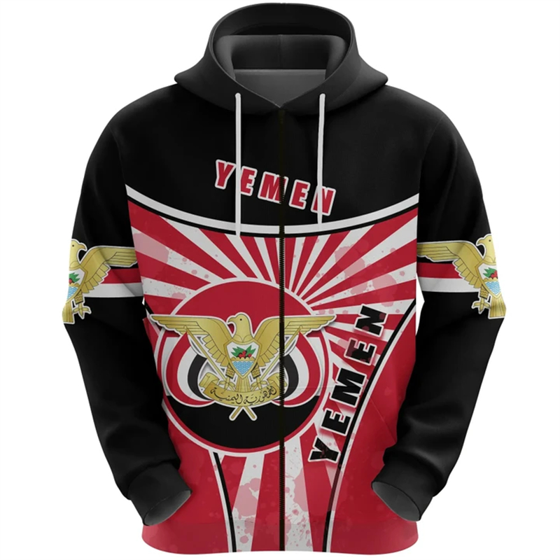 メンズ長袖フード付きスウェットシャツ,特大,y2kエンブレム - Street Fashion Zip Up Hoodie のレビューと価格