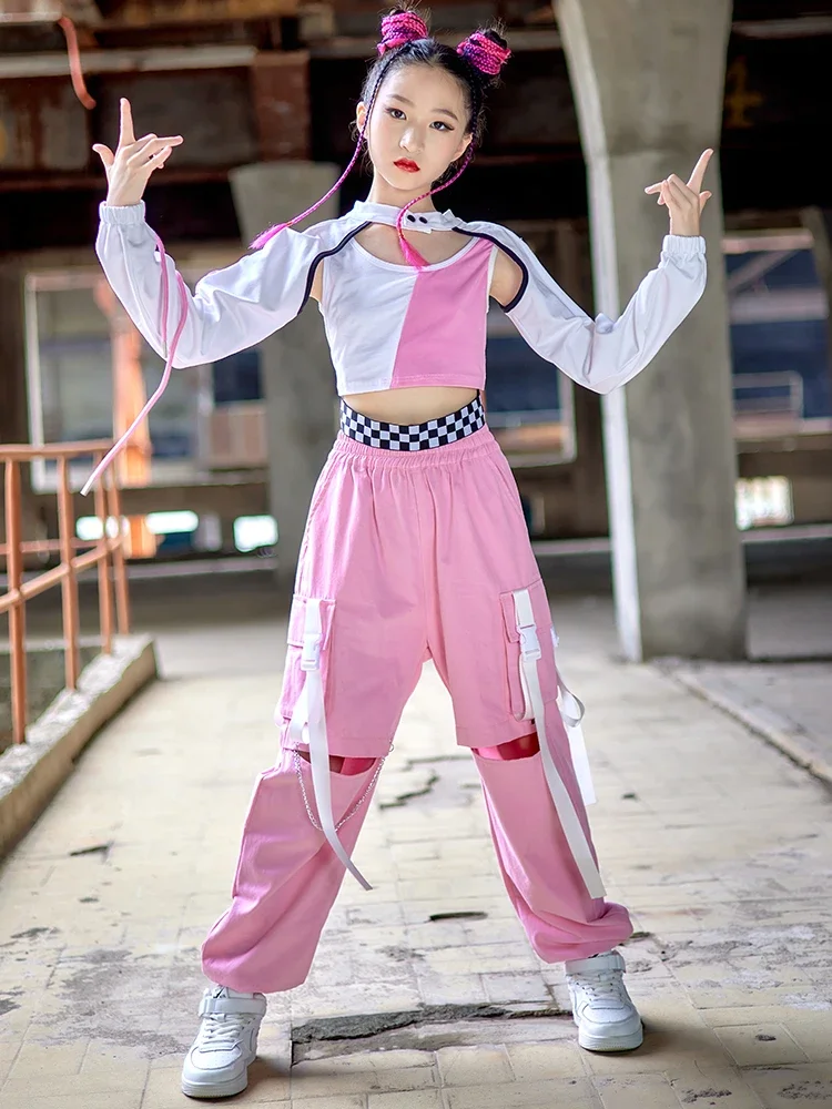 ヒップホップダンス衣装 Kpop 衣装ファッション子供服女の - Street Fashion Outfit Girl のレビューと価格