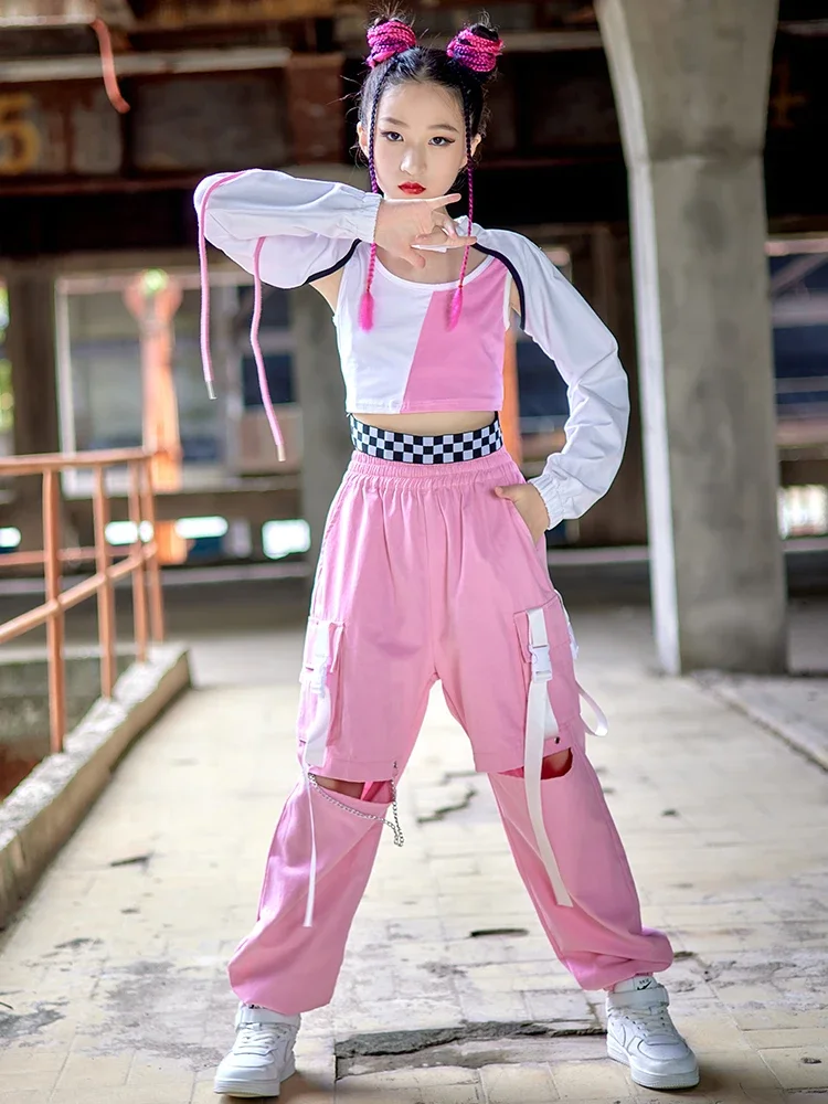 ヒップホップダンス衣装 Kpop 衣装ファッション子供服女の - Street Fashion Outfit Girl のレビューと価格
