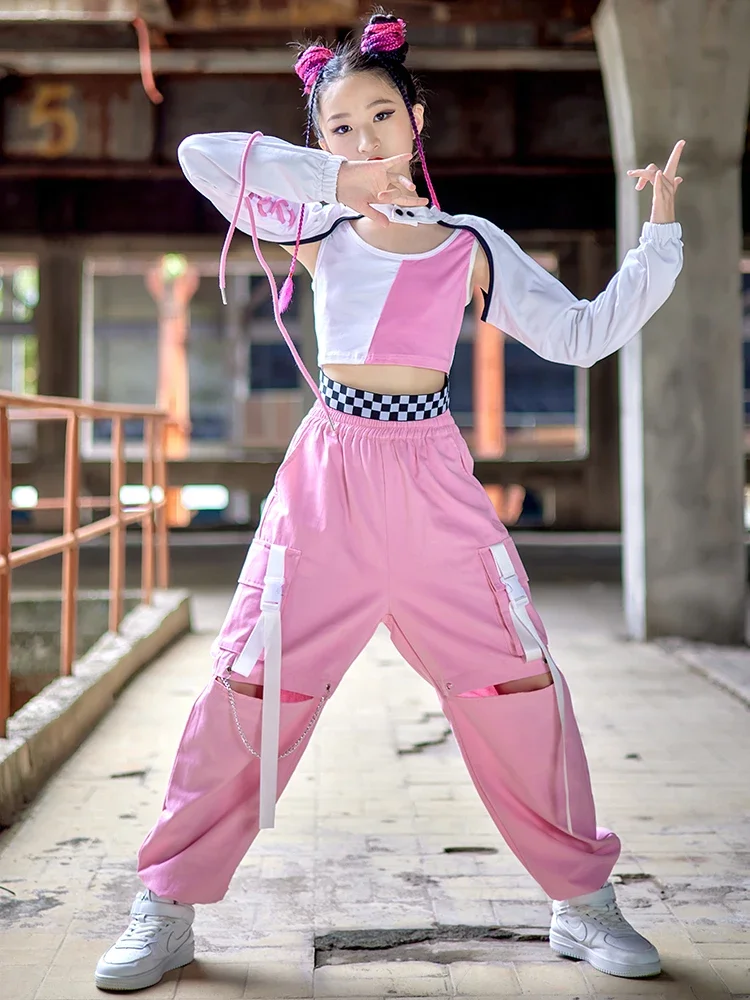 ヒップホップダンス衣装 Kpop 衣装ファッション子供服女の - Street Fashion Outfit Girl のレビューと価格