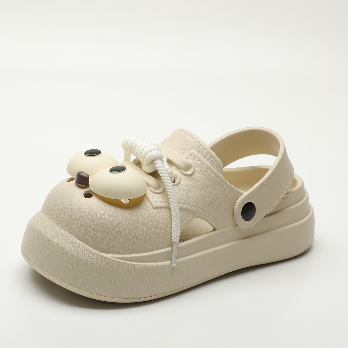 キュートなDIYビッグアイファッションクロッグ、女性用サマー - Street Fashion Female のレビューと価格