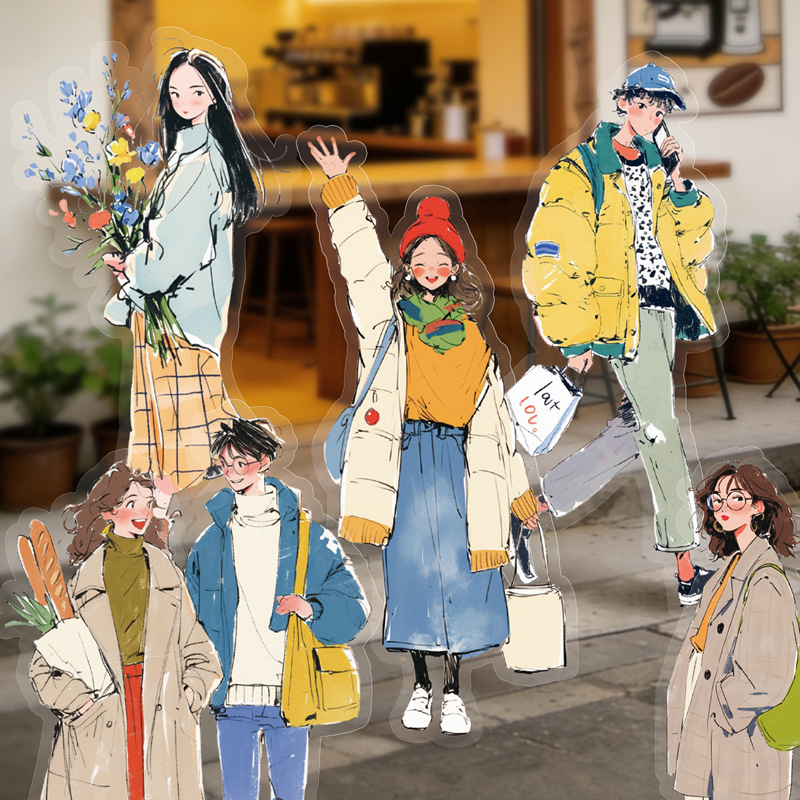 20枚入り/パック ファッションガールズアウトフィットテーマ - Street Fashion Outfit Girl のレビューと価格