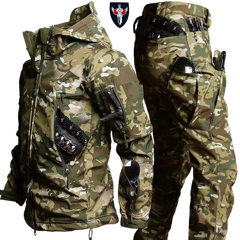 防水ハードシェルタクティカルジャケットパンツ メンズ ウイン - Windbreak Shell Jacket のレビューと価格