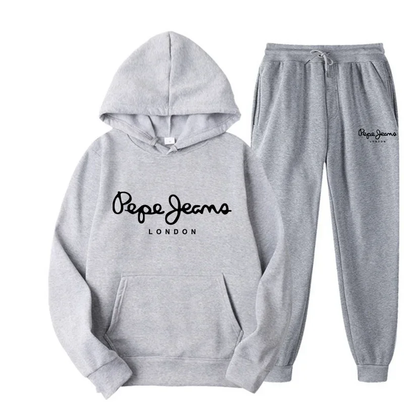 男女兼用プリント入りフーディートラックスーツ上下セット ヒッ - Street Fashion Female のレビューと価格