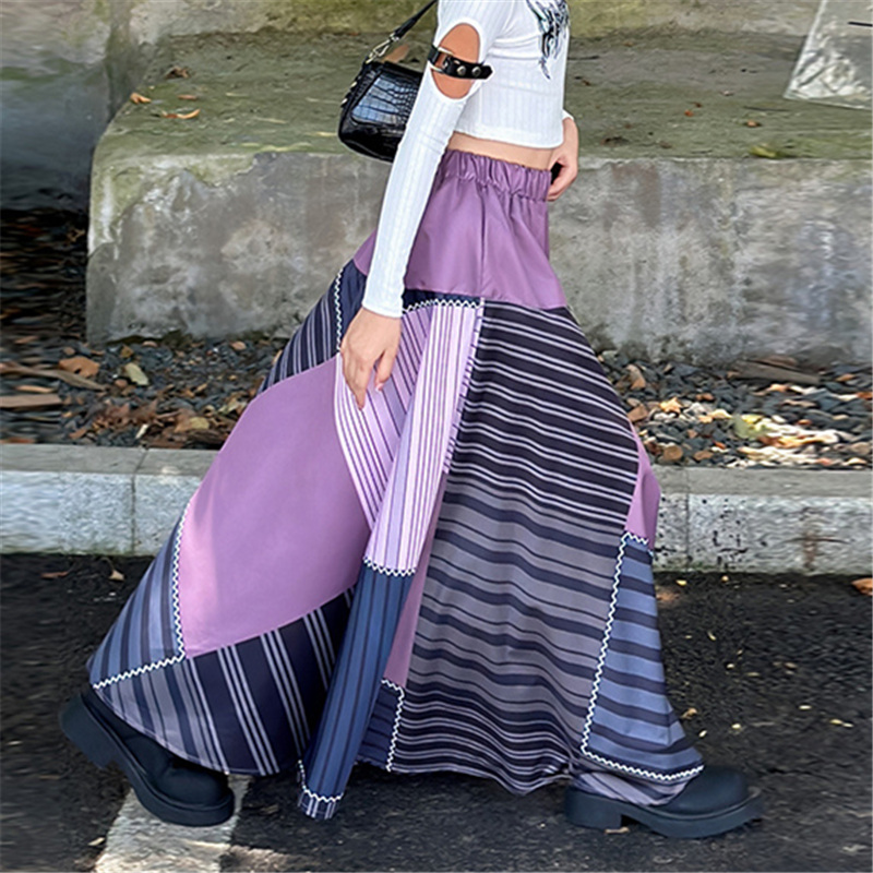 女性用ハイウエストストリートスタイルのスカート,女の子用スト - Japanese Street Fashion Female のレビューと価格