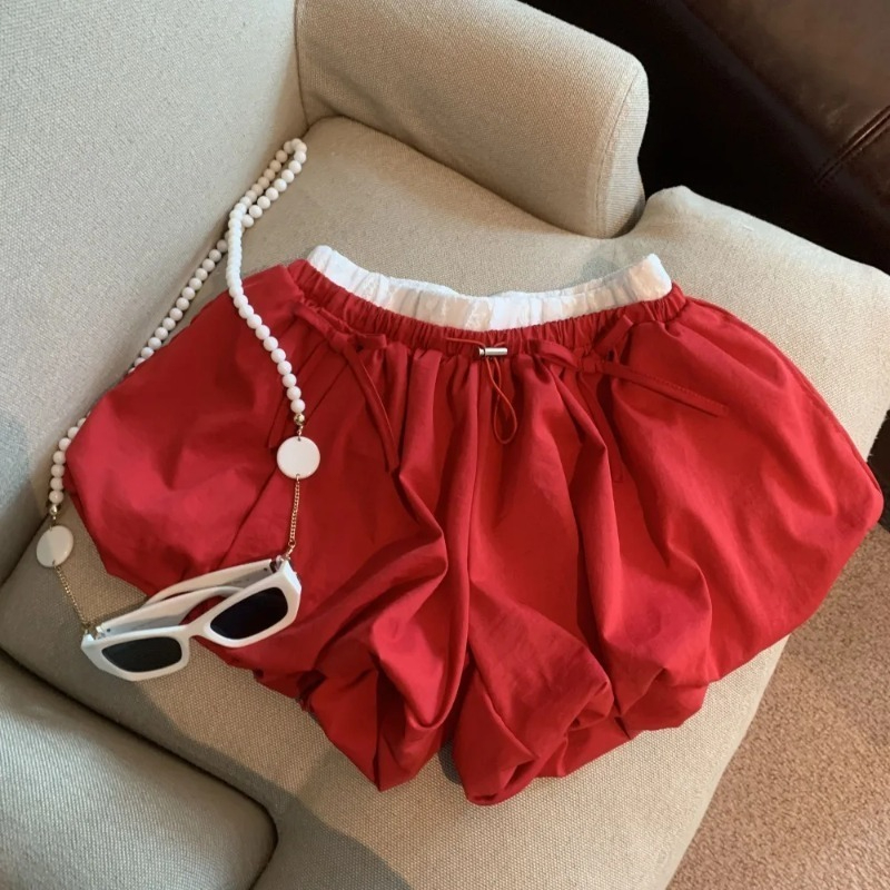 ハイウエストソリッドバドショーツロリータスタイル女性かわいい - Korean Street Fashion Female のレビューと価格