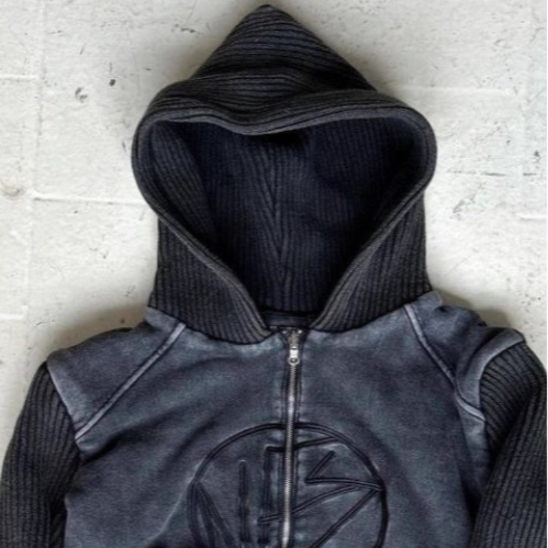 欧米風スタイリッシュレトロトレンドハイストリート万能フーディ - Street Fashion Zip Up Hoodie のレビューと価格