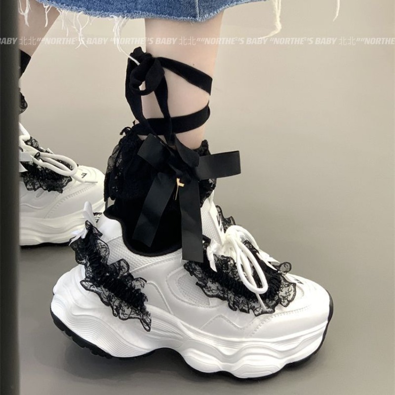 戦士オリジナルブランド不格好なスニーカー女の子のための Y2 - Street Fashion Girl のレビューと価格