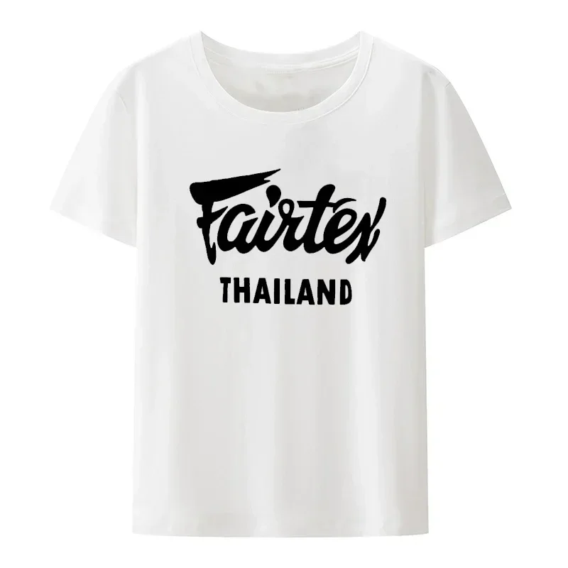 Fairtex-黒のムエタイTシャツ,ラウンドネックのカジュ - Street Fashion Thailand のレビューと価格