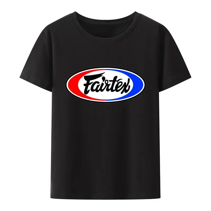Fairtex-黒のムエタイTシャツ,ラウンドネックのカジュ - Street Fashion Thailand のレビューと価格