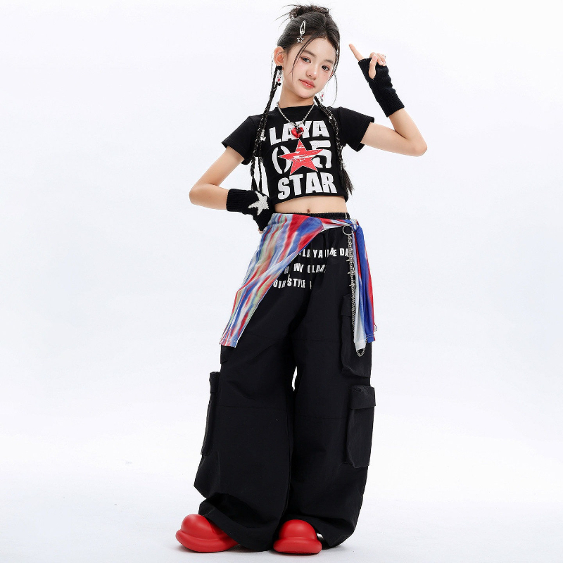 ガールズヒップホップコスチューム ストリートダンス衣装 ファ - Street Fashion Outfit Girl のレビューと価格