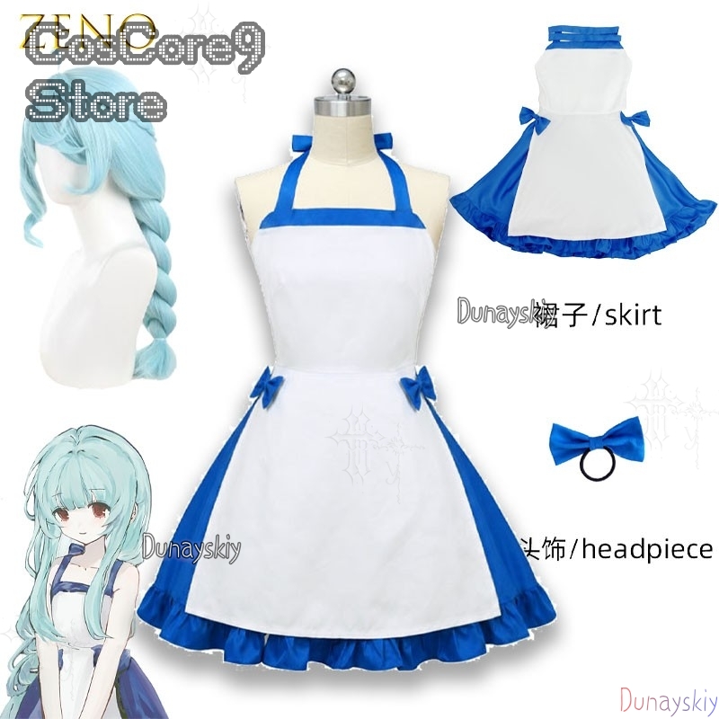 ブルーキャラクタードレスゼノ夏ハロウィン後フルコスプレ衣装女 - Japanese Street Fashion Female のレビューと価格