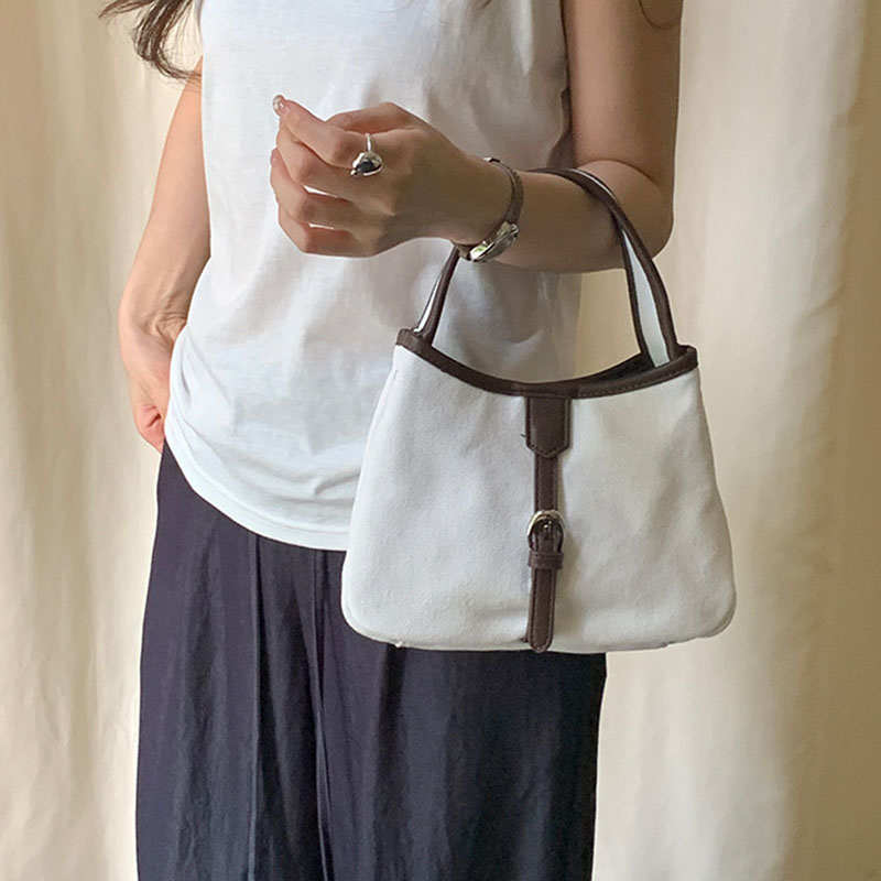 韓国ファッション女性のキャンバスハンドバッグ 2026 カジ - Korean Street Fashion Female のレビューと価格