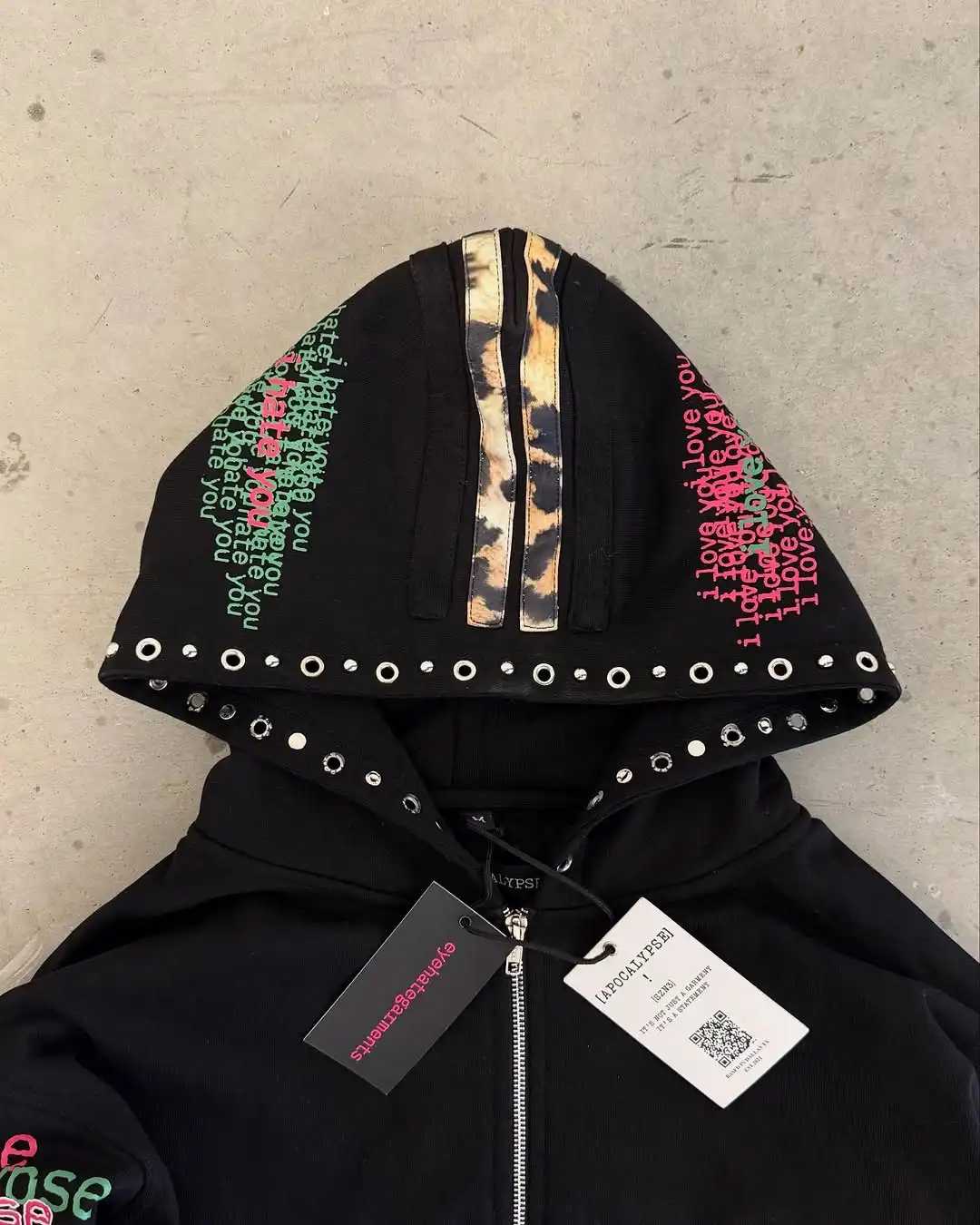 Eyehategarment ストリートファッションパーカー - Street Fashion Zip Up Hoodie のレビューと価格