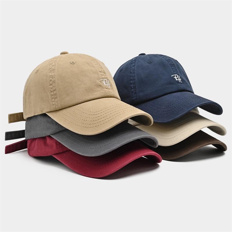 RH文字刺繍入り野球帽、調節可能な夏用カジュアルハット、男女 - Street Fashion Hats のレビューと価格