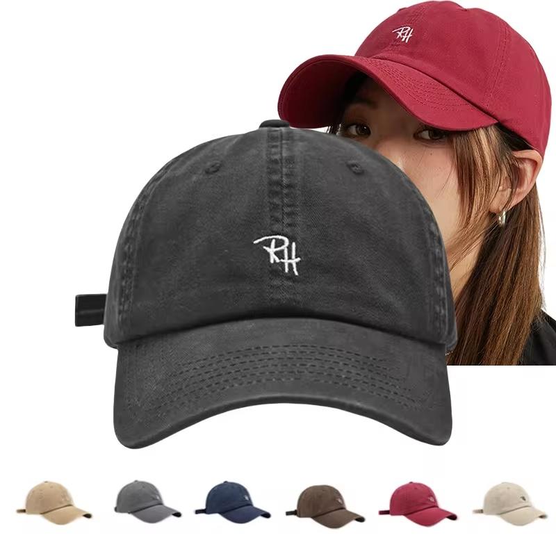 RH文字刺繍入り野球帽、調節可能な夏用カジュアルハット、男女 - Street Fashion Hats のレビューと価格