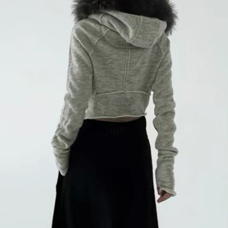 女性用ジッパー付きパーカー,ヴィンテージファッションのスウェ - Street Fashion Zip Up Hoodie のレビューと価格