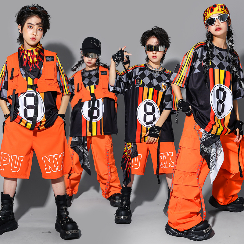 男の子用ヒップホップファッションK-POPストライプトップス - Street Fashion Outfit Girl のレビューと価格
