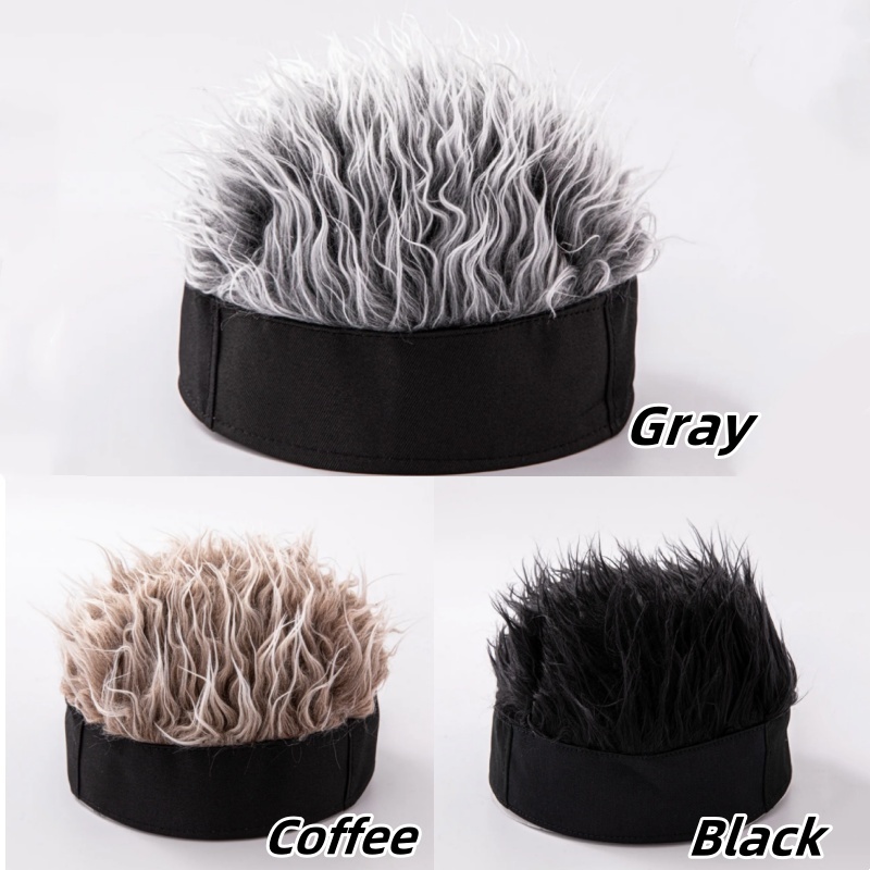 合成ウィッグ ショートヘア ビーニーキャップ メンズ スパイ - Street Fashion Hats のレビューと価格