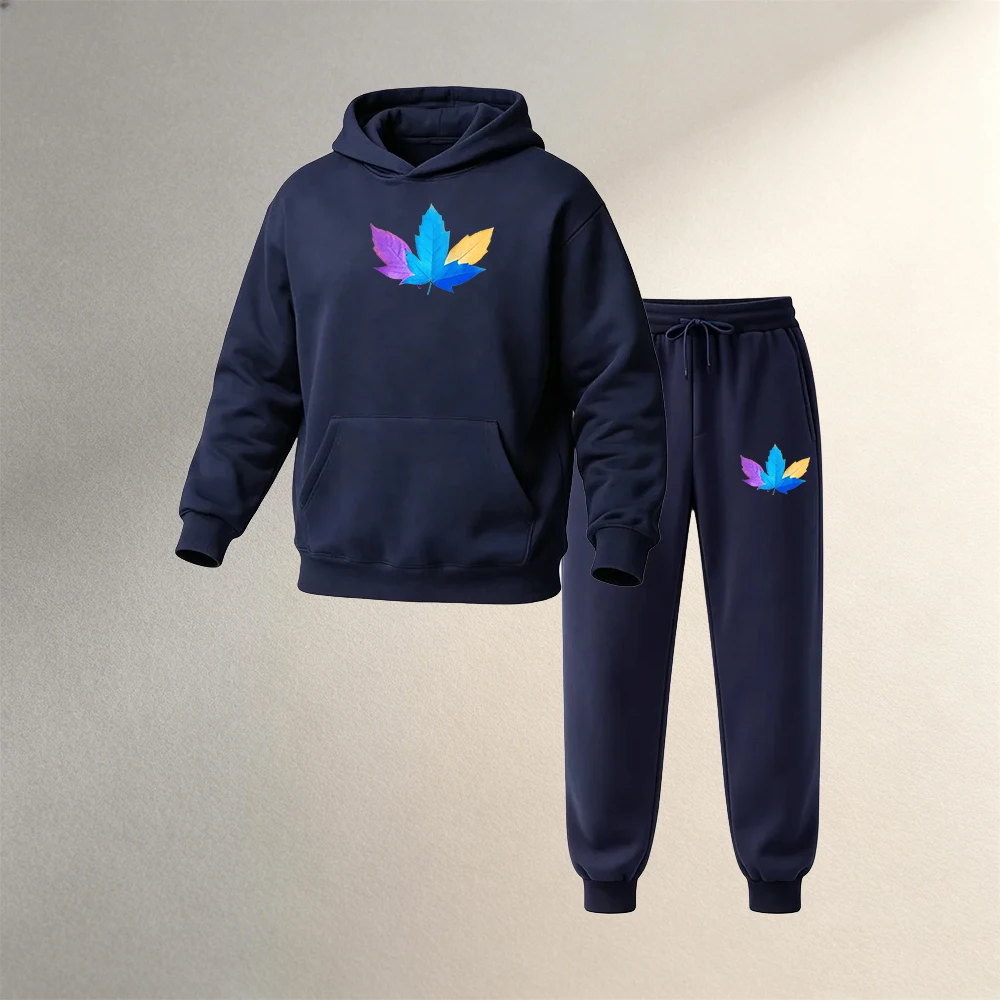 メンズプルオーバーフーディセット 2ピース 秋冬 スポーツカ - Street Fashion Men のレビューと価格