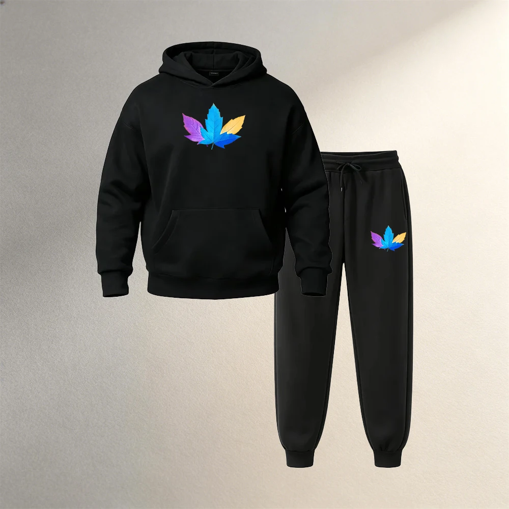 メンズプルオーバーフーディセット 2ピース 秋冬 スポーツカ - Street Fashion Men のレビューと価格