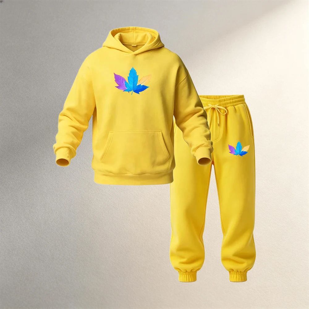 メンズプルオーバーフーディセット 2ピース 秋冬 スポーツカ - Street Fashion Men のレビューと価格