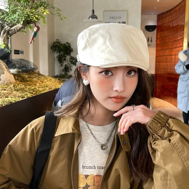 イン日本のストリートファッションブランド無地ベレー帽女性の春 - Japanese Street Fashion Female のレビューと価格